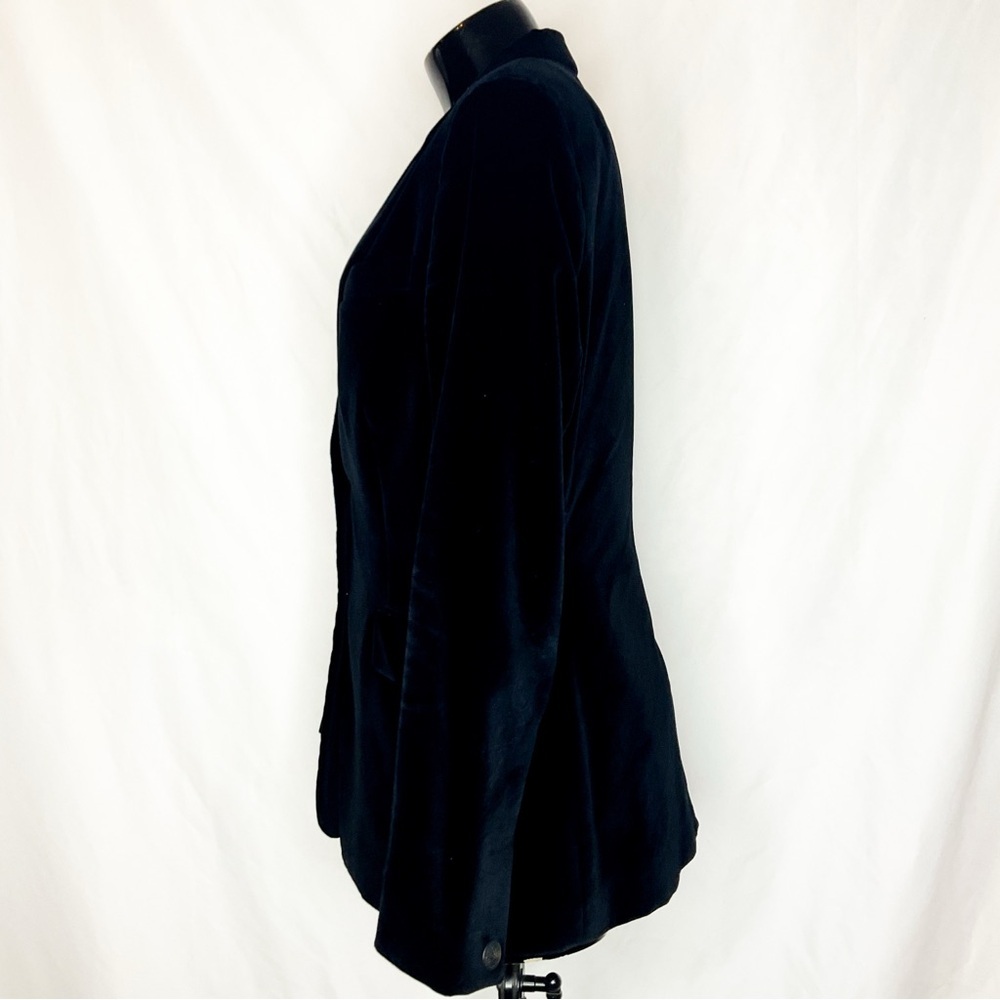 Rag & Bone Velvet Blazer Black Tailored Size 8 - Picture 5 of 13